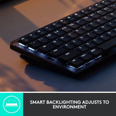 Logitech MX Mechanical Mini Clicky - Compact Wireless Keyboard with Backlight (Free Adobe CC)